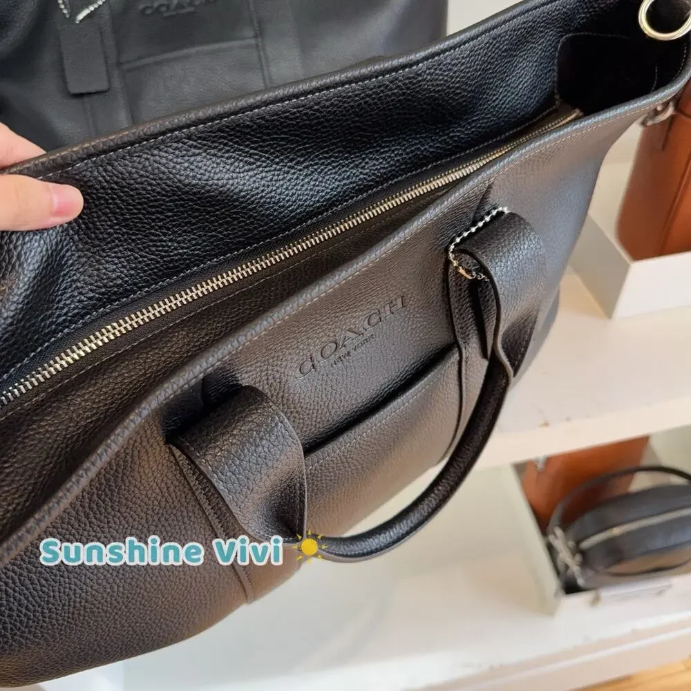 NWT Coach Grayson Tote Bag crossbody CDY23 Leather Silver/Black